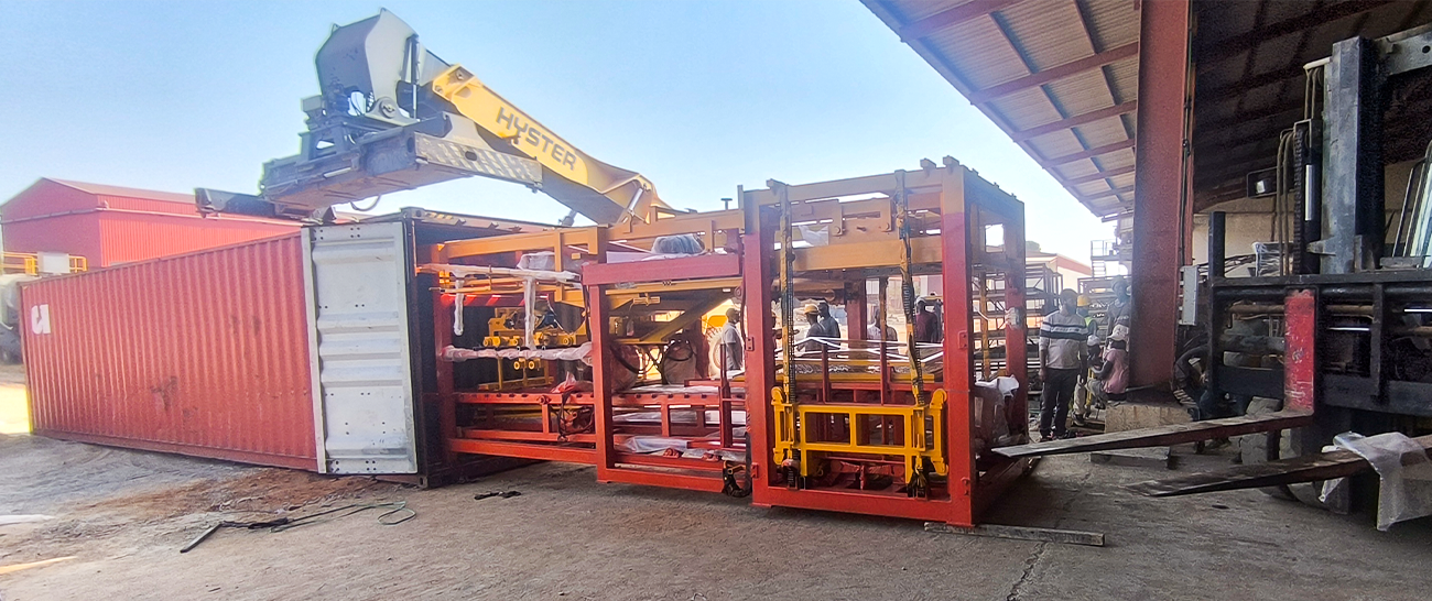 Block machine installation process